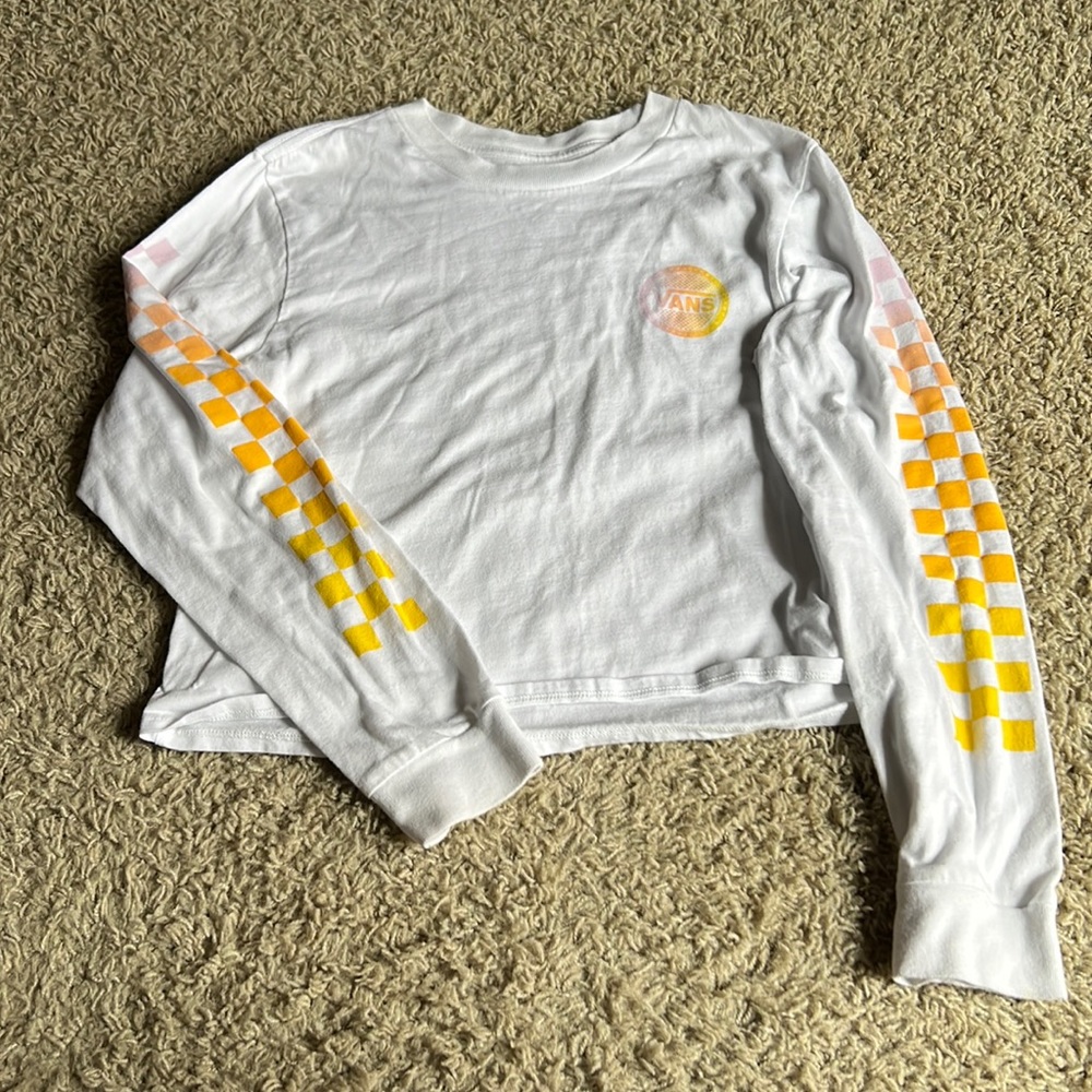 Vans cropped long sleeve top